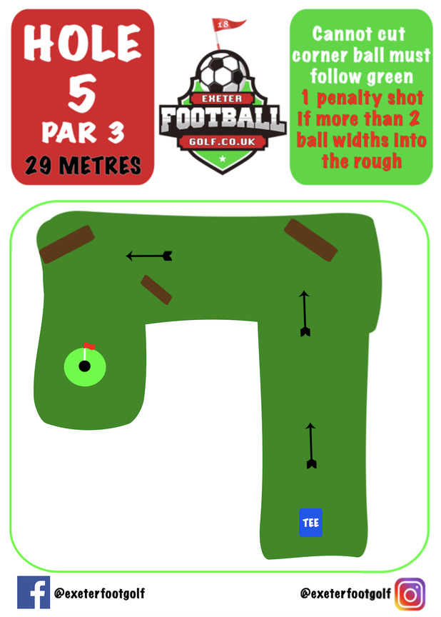 exeter foot golf hole 5